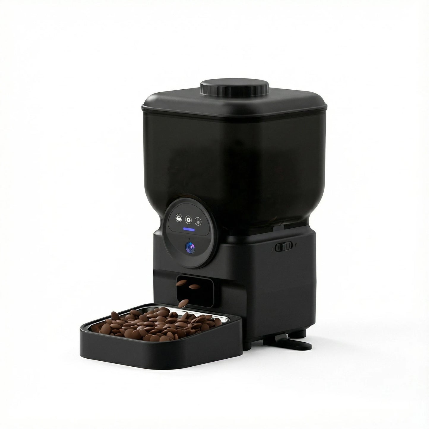 6.5L Automatic Cat Feeder Rechargeable Wifi Smart Pet Feeder App Controlled Cat Feeder With Camera Built-in Battery Cat Dog Feeder