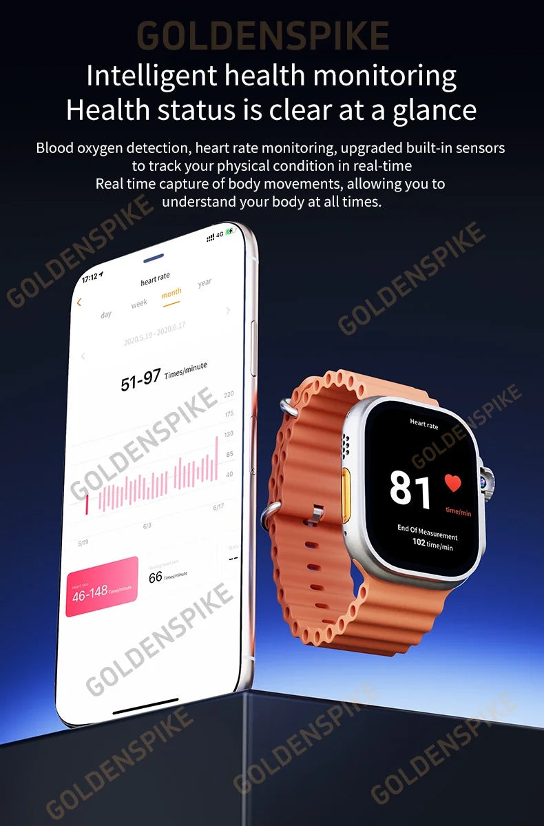 DW100 Pro Ultra 3 Touch ID 4g/5g Smartwatch With 128GB Storage Rom Free WIFI GPS