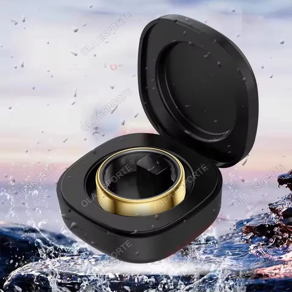 R10 Smart Ring with Charging Dock Health Sleep Heart Rate Monitoring 5ATM Waterproof Multi-sport Mode