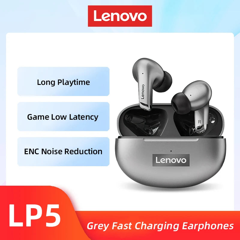 Lenovo LP5 Earbuds – Clear Sound & Deep Bass