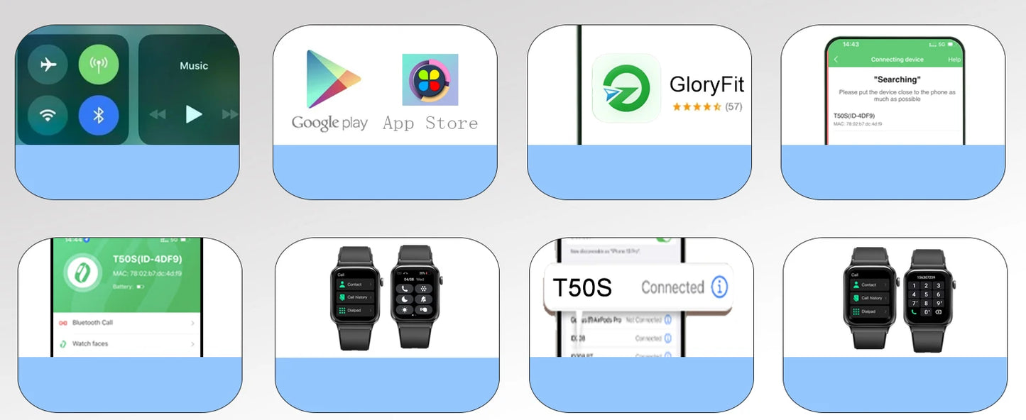 Jxrev 1.85" Ultra Thin Smartwatch - Waterproof - Fitness Tracker1.85 inch - battery life 7 days