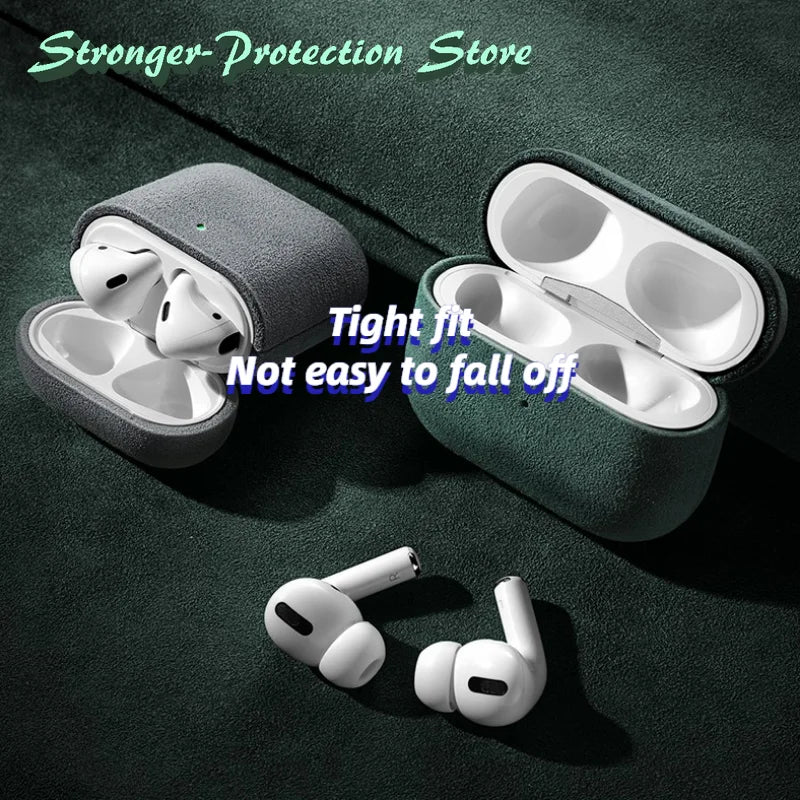 Luxury Suede AirPods Case – Elegant & Protective Design