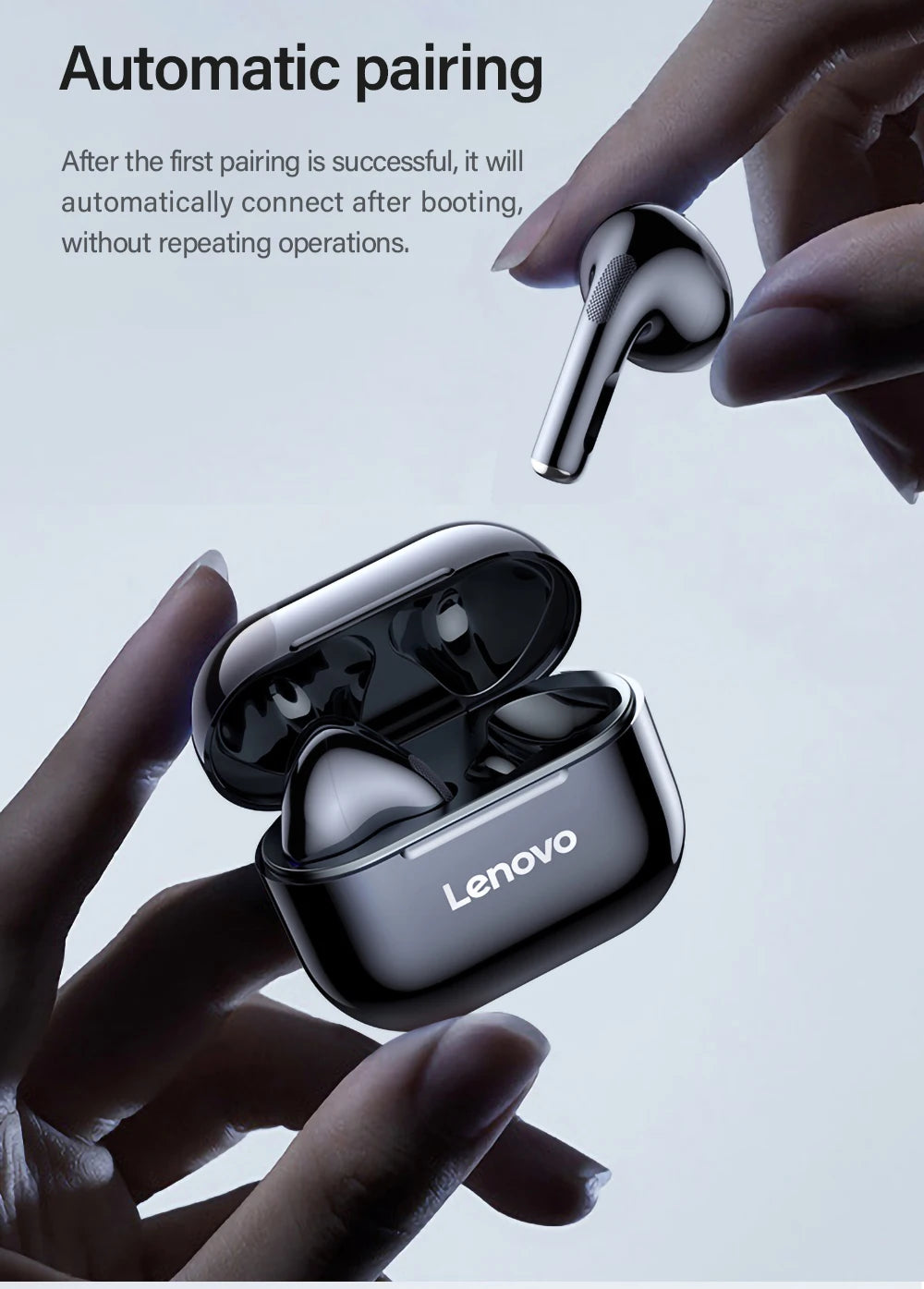 Lenovo LP40 Earbuds – Smooth Touch & Clear Audio