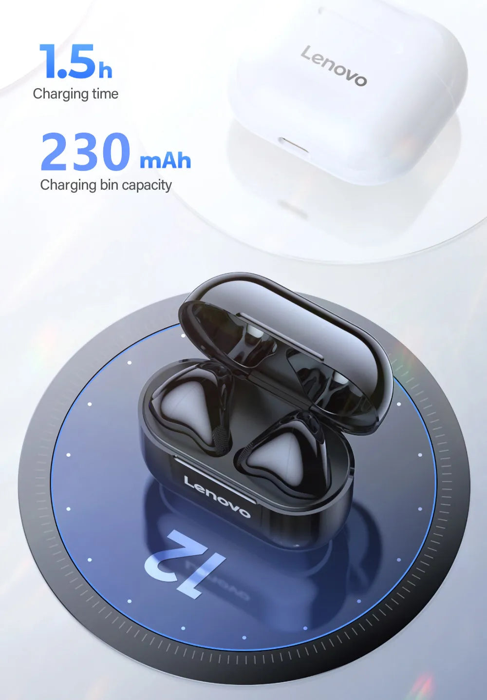 Lenovo LP40 Earbuds – Smooth Touch & Clear Audio