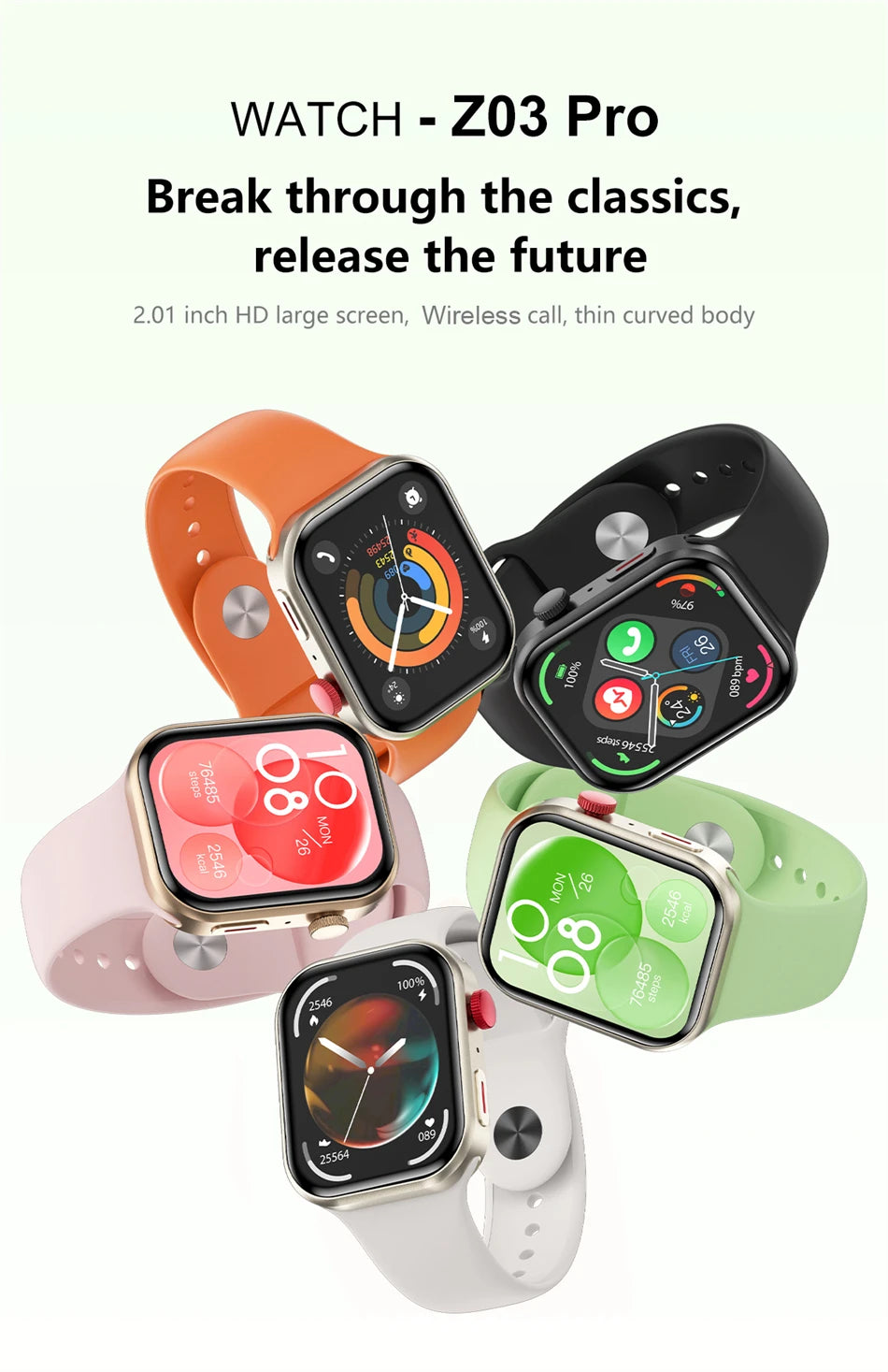 FIT 3 Smart Watch 2.01 inch