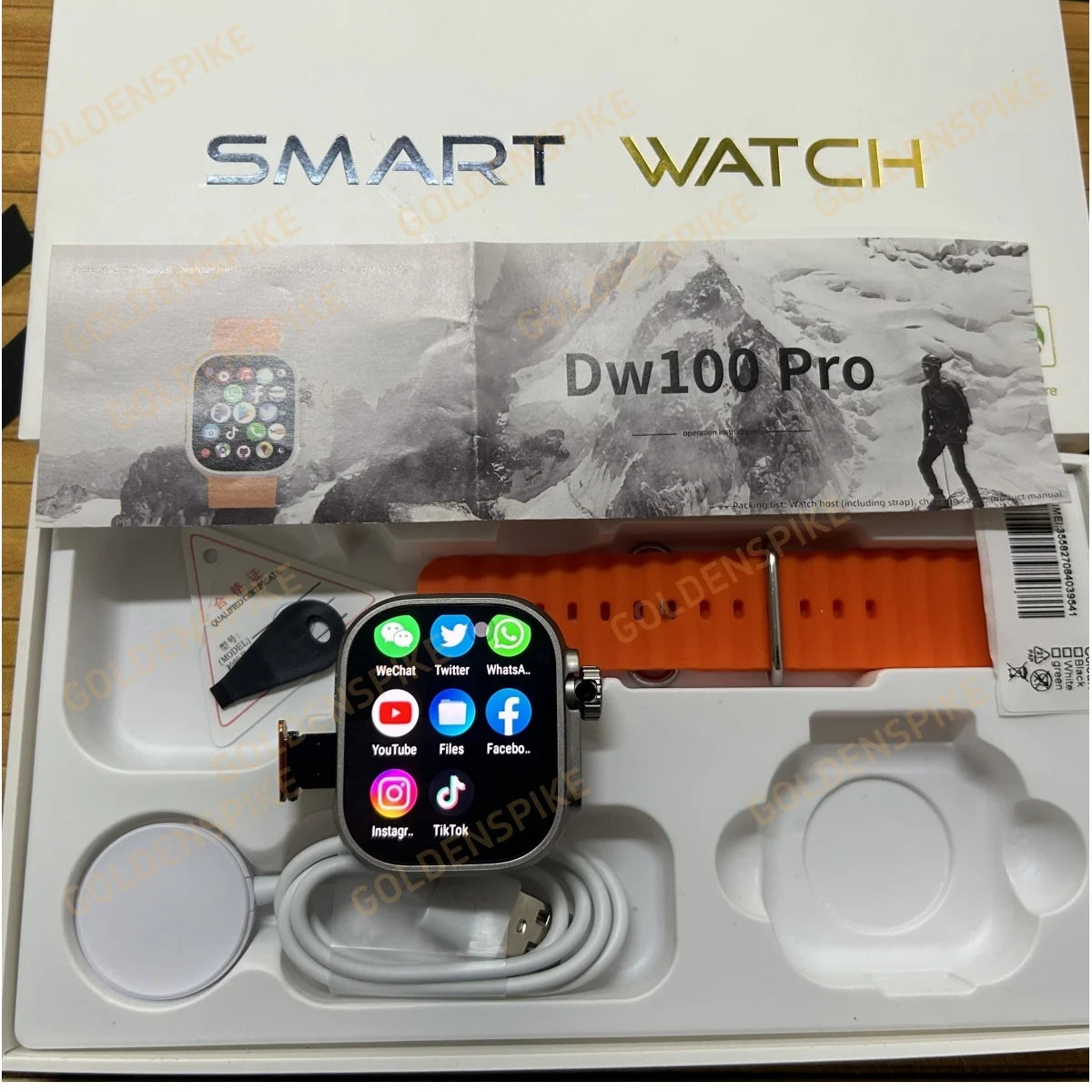 DW100 Pro Ultra 3 Touch ID 4g/5g Smartwatch With 128GB Storage Rom Free  WIFI GPS