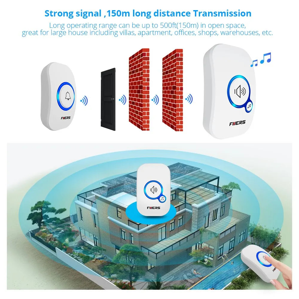 Fuers Smart Wireless waterproof  Doorbell – Never Miss a Visitor
