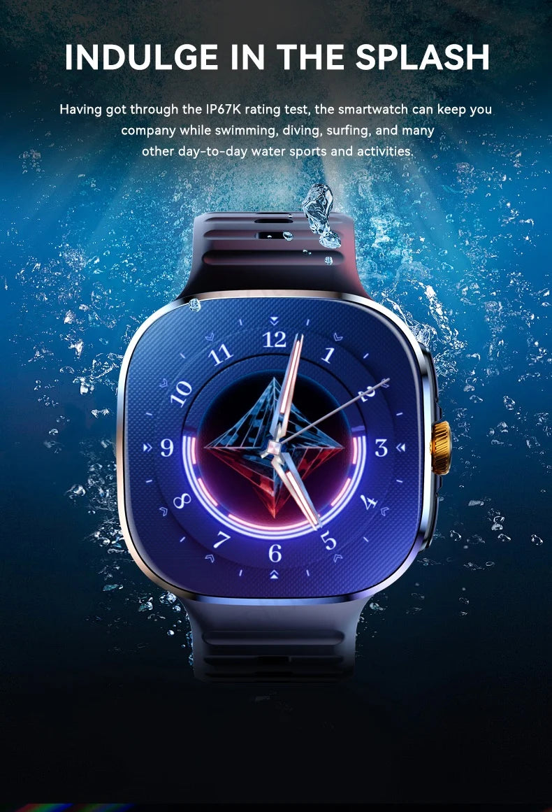 New M99 5G Cellular Version Smartwatch 2.4inch Amoled Larger Screen Rotary Camera Sim Card Slot WIFI