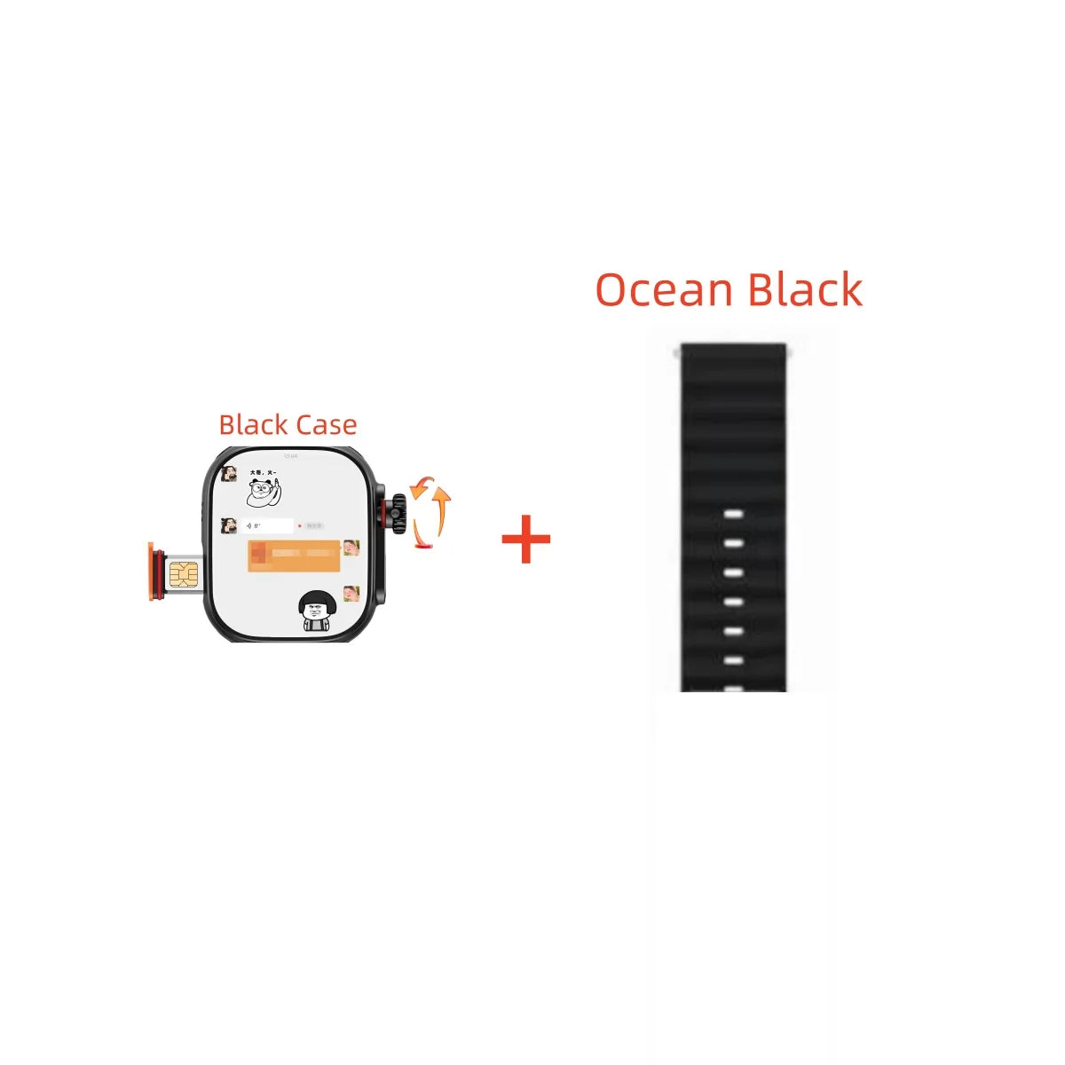 Smartwatch S9 Ultra 4G LTE Android9.0 Watch 2.2 inch build in camera - GPS WIFI SIM
