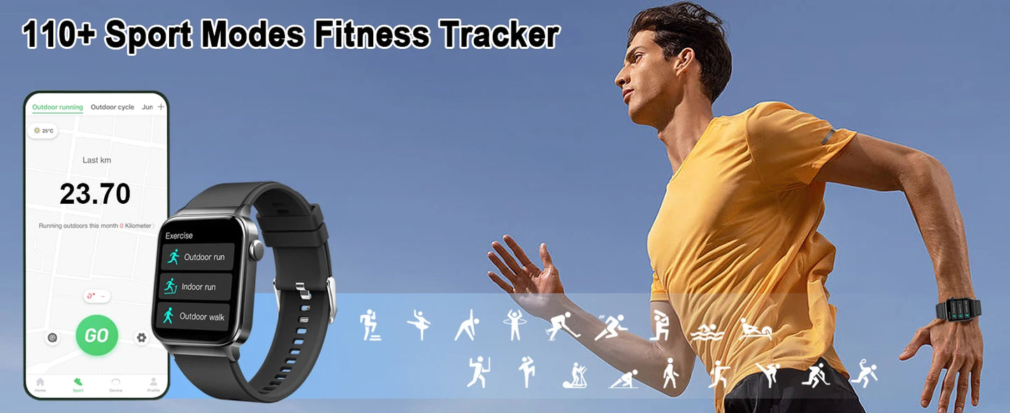 T50 Fitness Tracker Smartwatch