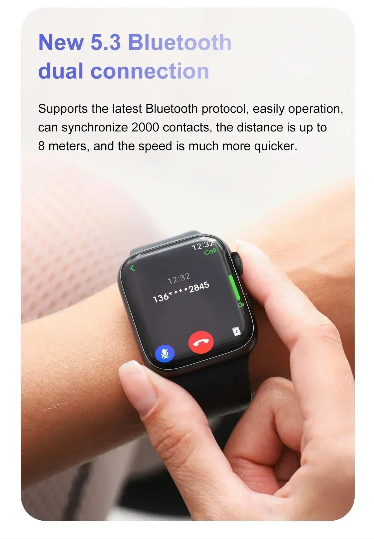 New Watch Series 10 Mini 3D Surround Music NFC Bluetooth 1.85 inch
