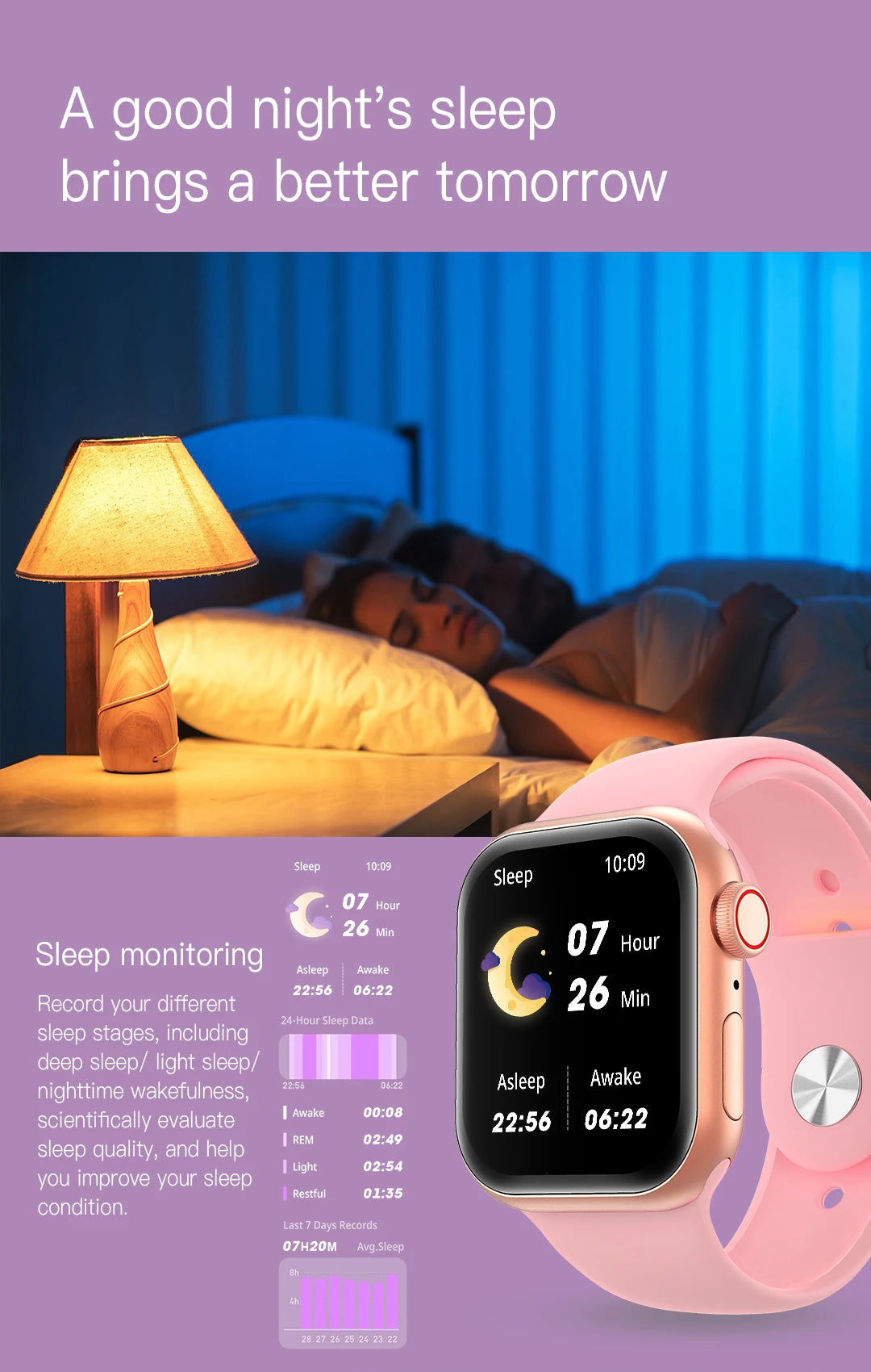 Smart Watch for Women Calorie Counting Sport Watch