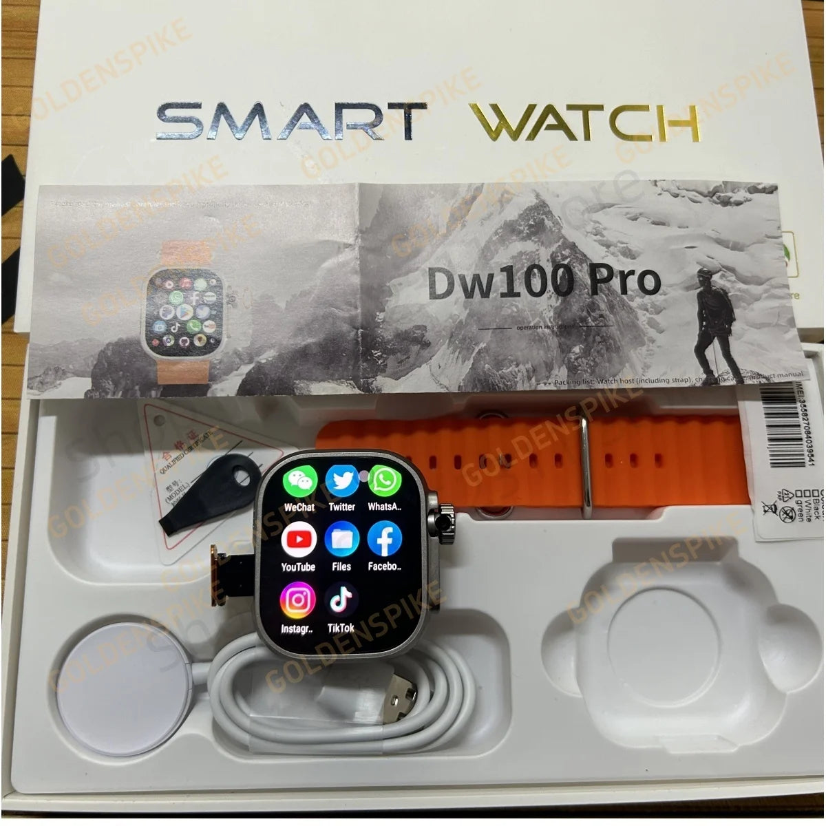 Smartwatch 2.29inch S10 Ultra  With Rotary Camera GPS WIFI  Touch ID 256GB Storage
