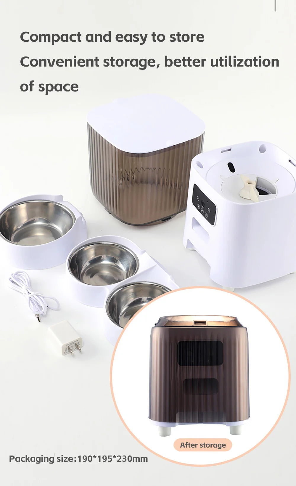 5L Smart Pet Feeder – See, Talk & Feed Your Pet from Anywhere via WiFi