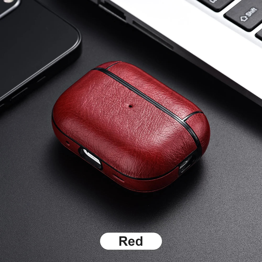 Luxury Leather AirPods Case – Elegant Everyday Protection