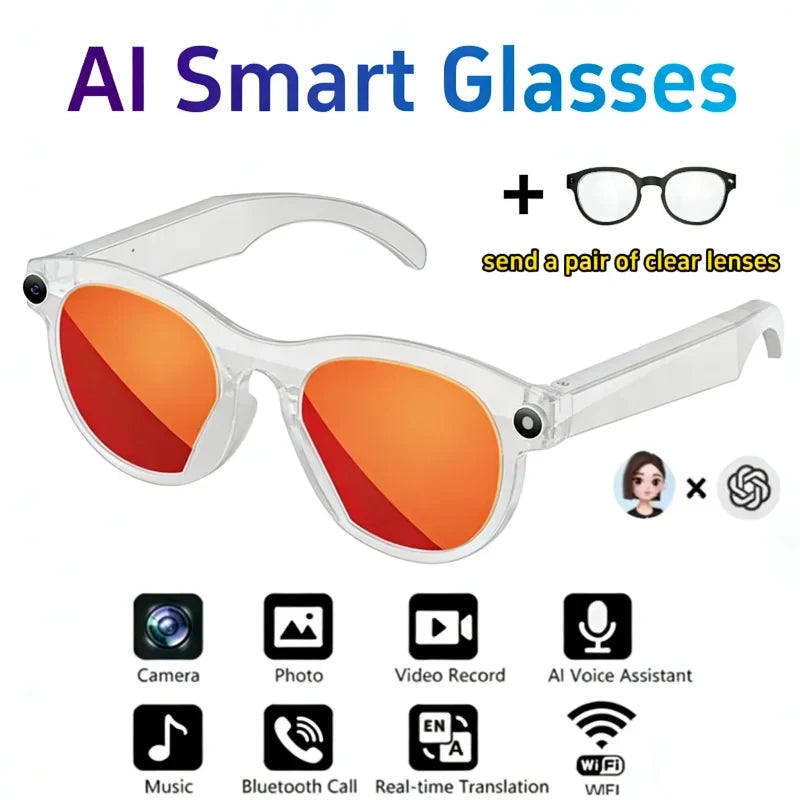 NextGen AI Smart Glasses – 6K HD Camera & Bluetooth Calling