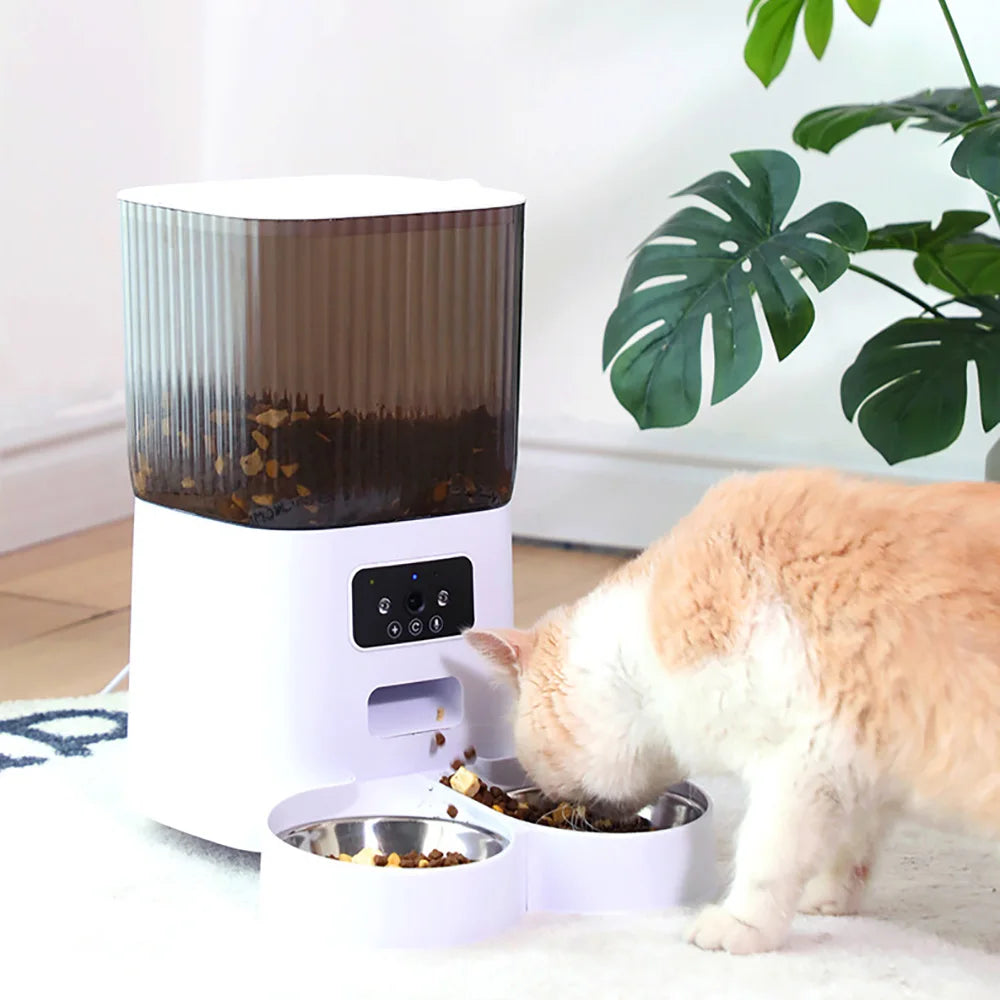 5L Smart Pet Feeder – See, Talk & Feed Your Pet from Anywhere via WiFi