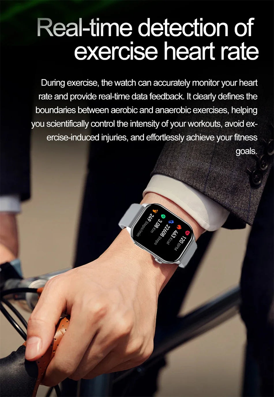 LIGE AMOLED Smart Watch large touch screen 2.01 inch