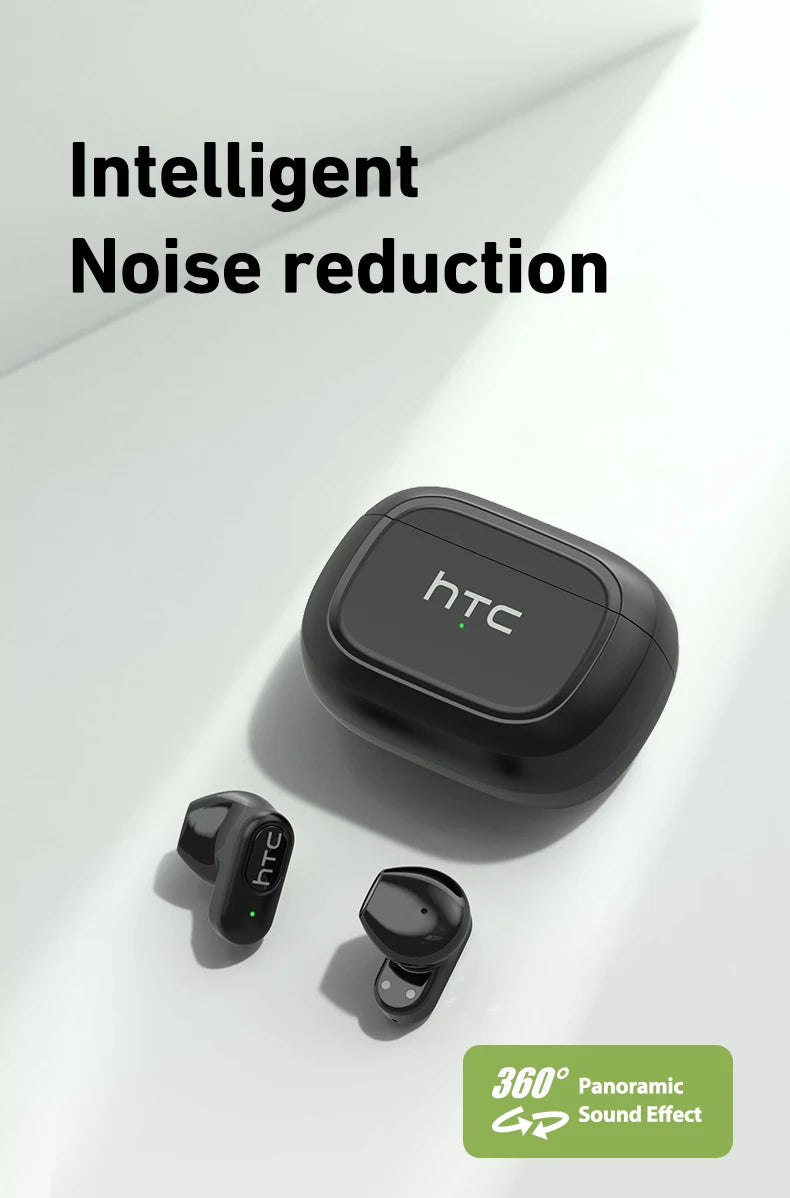 HTC Mini TWS Earbuds – Bluetooth Wireless & Noise Reduction