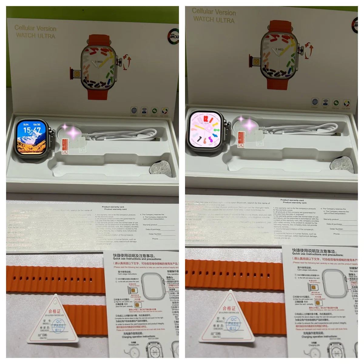 Smartwatch S9 Ultra 4G LTE Android9.0 Watch 2.2 inch build in camera - GPS WIFI SIM