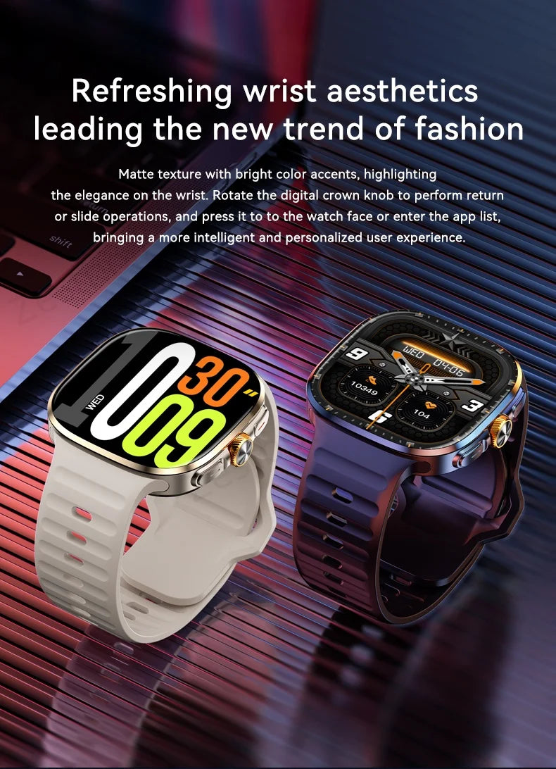 New M99 5G Cellular Version Smartwatch 2.4inch Amoled Larger Screen Rotary Camera Sim Card Slot WIFI