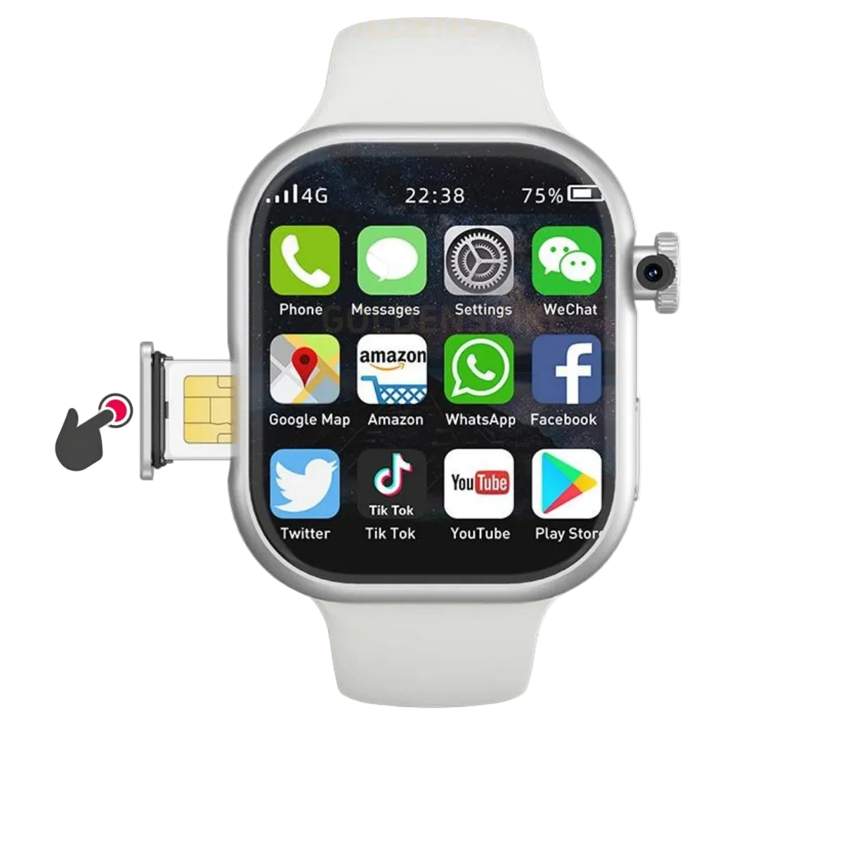 5G Smart Watch S10 Series Android 800W Camera 4G/5G LTE Sim Card GPS WIFI 2.26 inch 490*580 Amoled 128GB Storage Game