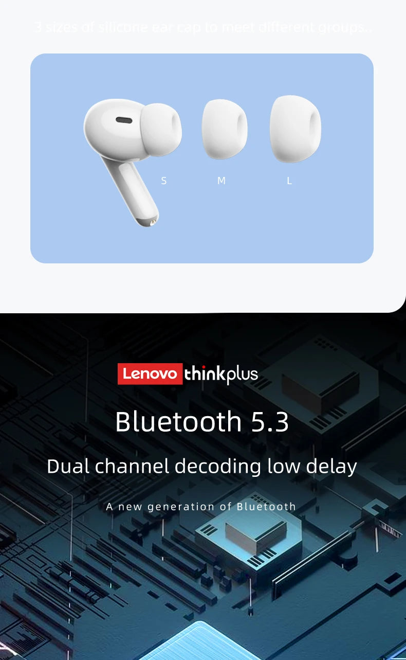 Lenovo XT88 Wireless Earbuds – HiFi Sound & Noise Reduction