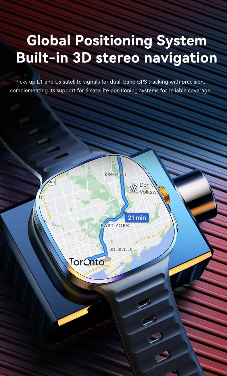 New M99 5G Cellular Version Smartwatch 2.4inch Amoled Larger Screen Rotary Camera Sim Card Slot WIFI