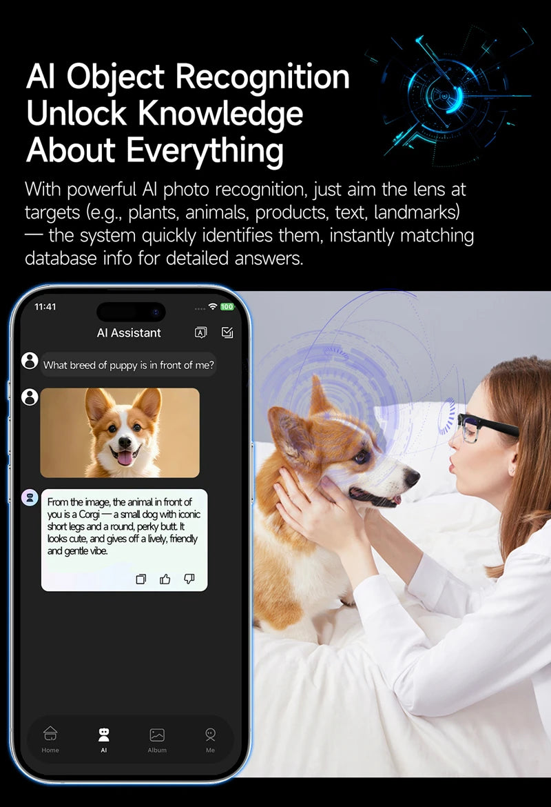 All-in-One 4K AI Smart Glasses – Capture, Call & Translate