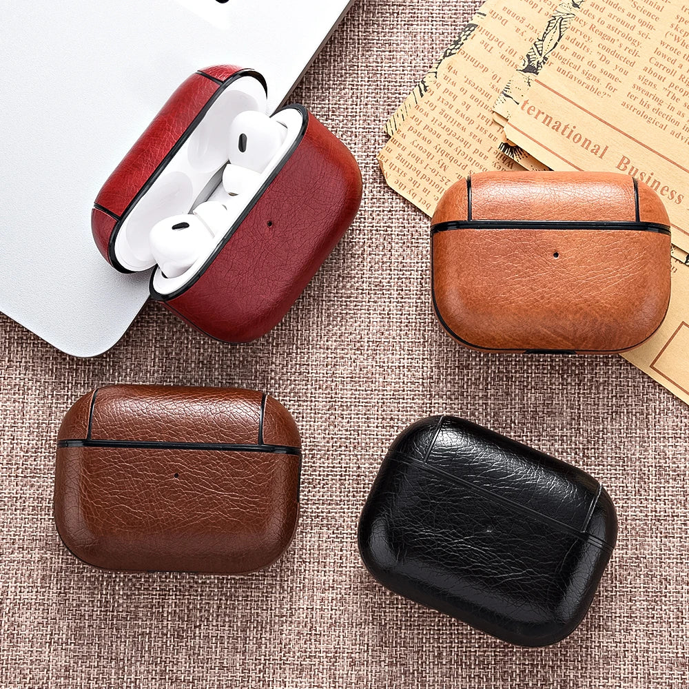 Luxury Leather AirPods Case – Elegant Everyday Protection