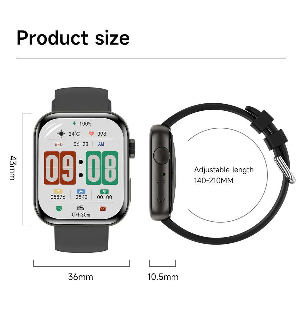 HD 2026 Watch Series 11 - NFC - Waterproof HD AMOLED Screen GPS Track Men Smartwatch - GPS
