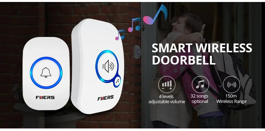 Fuers Smart Wireless waterproof  Doorbell – Never Miss a Visitor