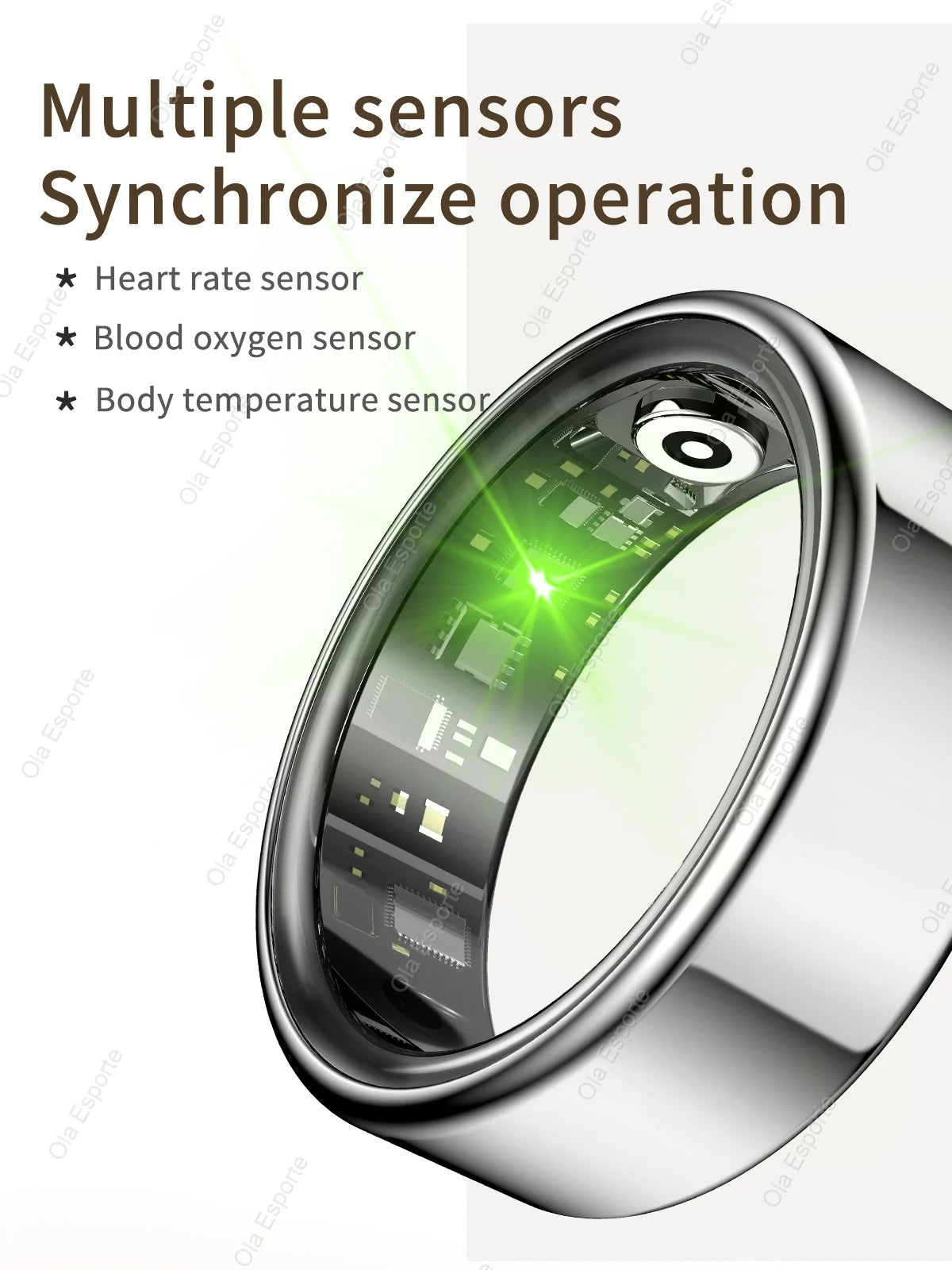 R10 Smart Ring with Charging Dock  Health Sleep Heart Rate Monitoring 5ATM Waterproof Multi-sport Mode
