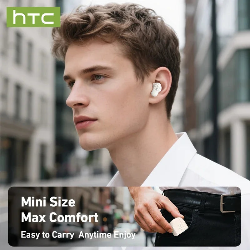 HTC Mini TWS Earbuds – Bluetooth Wireless & Noise Reduction
