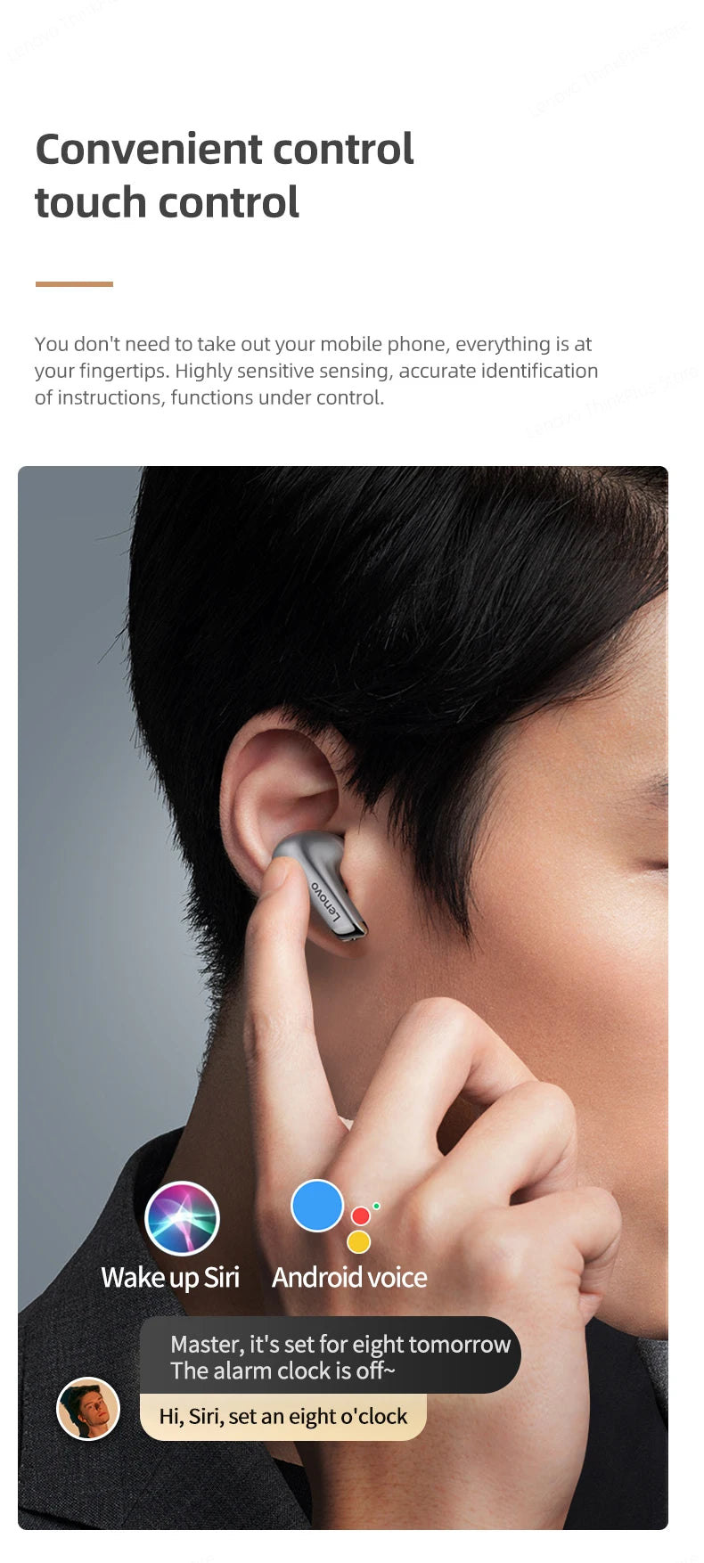 Lenovo LP5 Earbuds – Clear Sound & Deep Bass