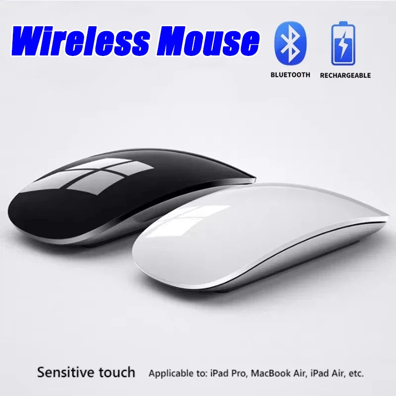 Ultra-Slim Wireless Mouse – Rechargeable, Silent & Smooth