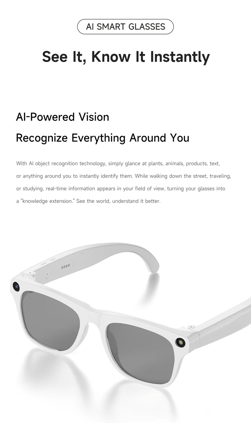 NextGen AI Smart Glasses – 6K HD Camera & Bluetooth Calling