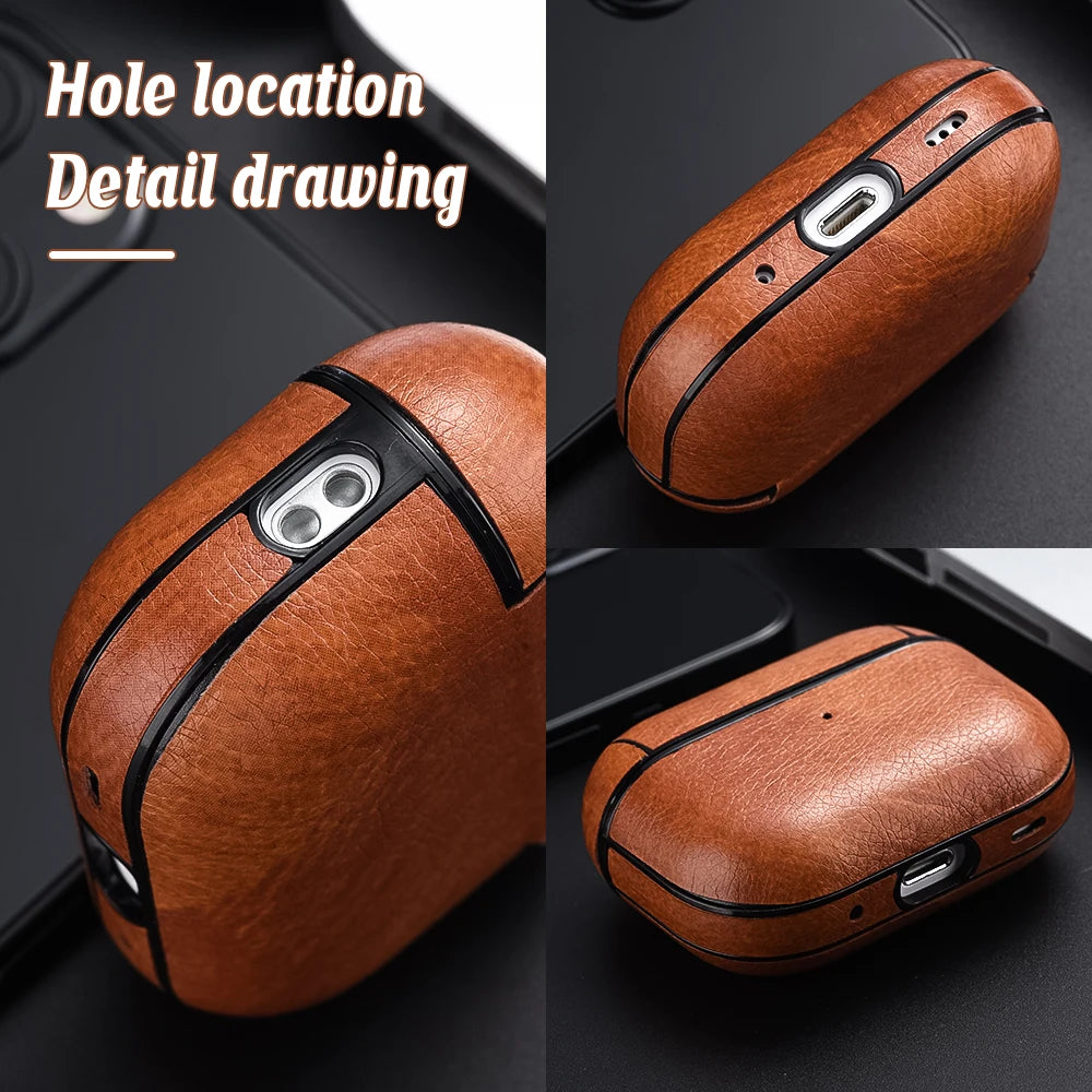 Luxury Leather AirPods Case – Elegant Everyday Protection