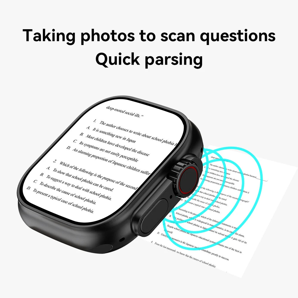 Microwear Ultra Ai3 Smartwatch 5G 180° Rotating Camera Google Play SIM GPS WIFI 2.2inch Amoled HD Display 4G Calling