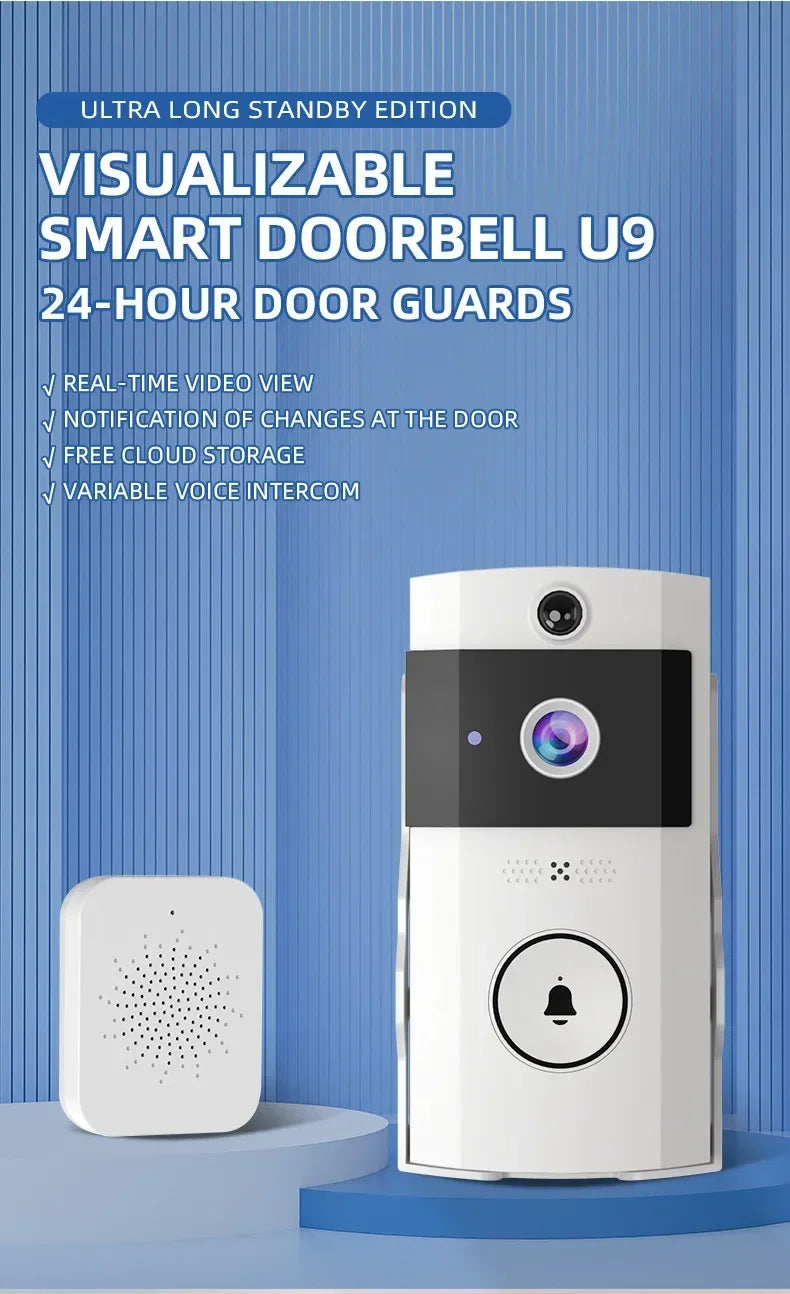 Smart Solar Doorbell – No Charging Hassle, Full Security