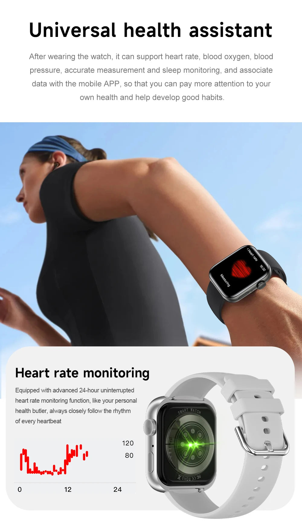 HD 2026 Watch Series 11 - NFC - Waterproof HD AMOLED Screen GPS Track Men Smartwatch - GPS