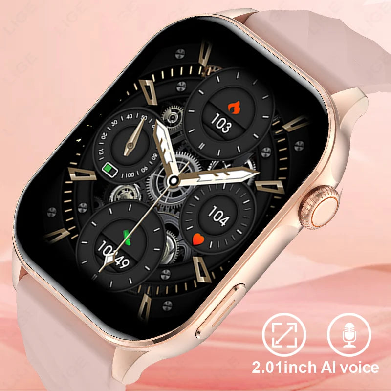 LIGE AMOLED Smart Watch large touch screen 2.01 inch