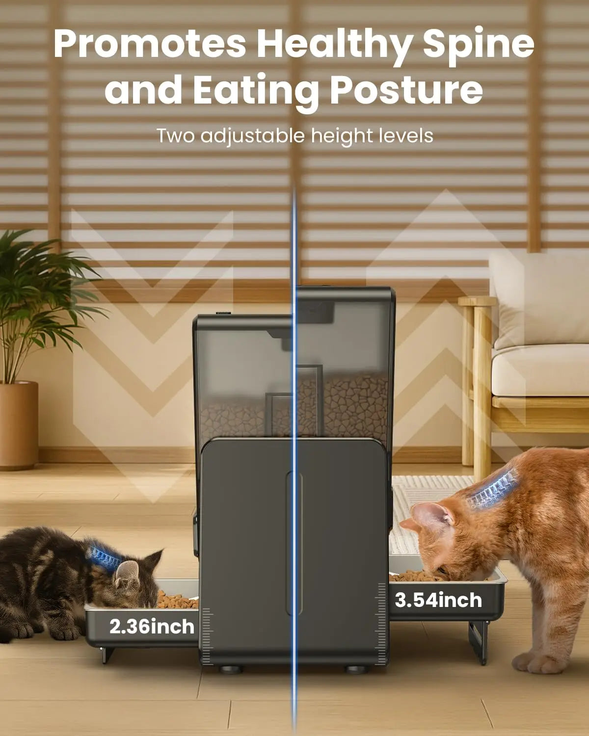 Smart WiFi Cat Feeder – Dual Bowl Automatic Pet Feeder