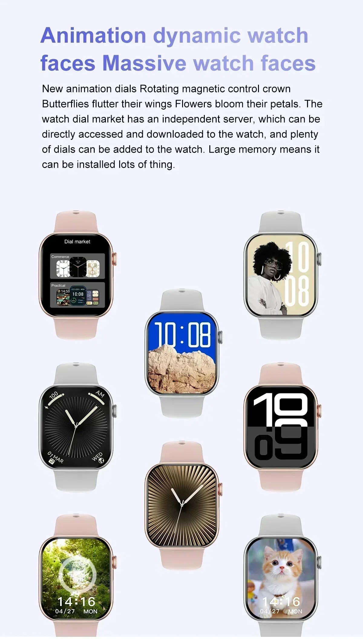 New Watch Series 10 Mini 3D Surround Music NFC Bluetooth 1.85 inch