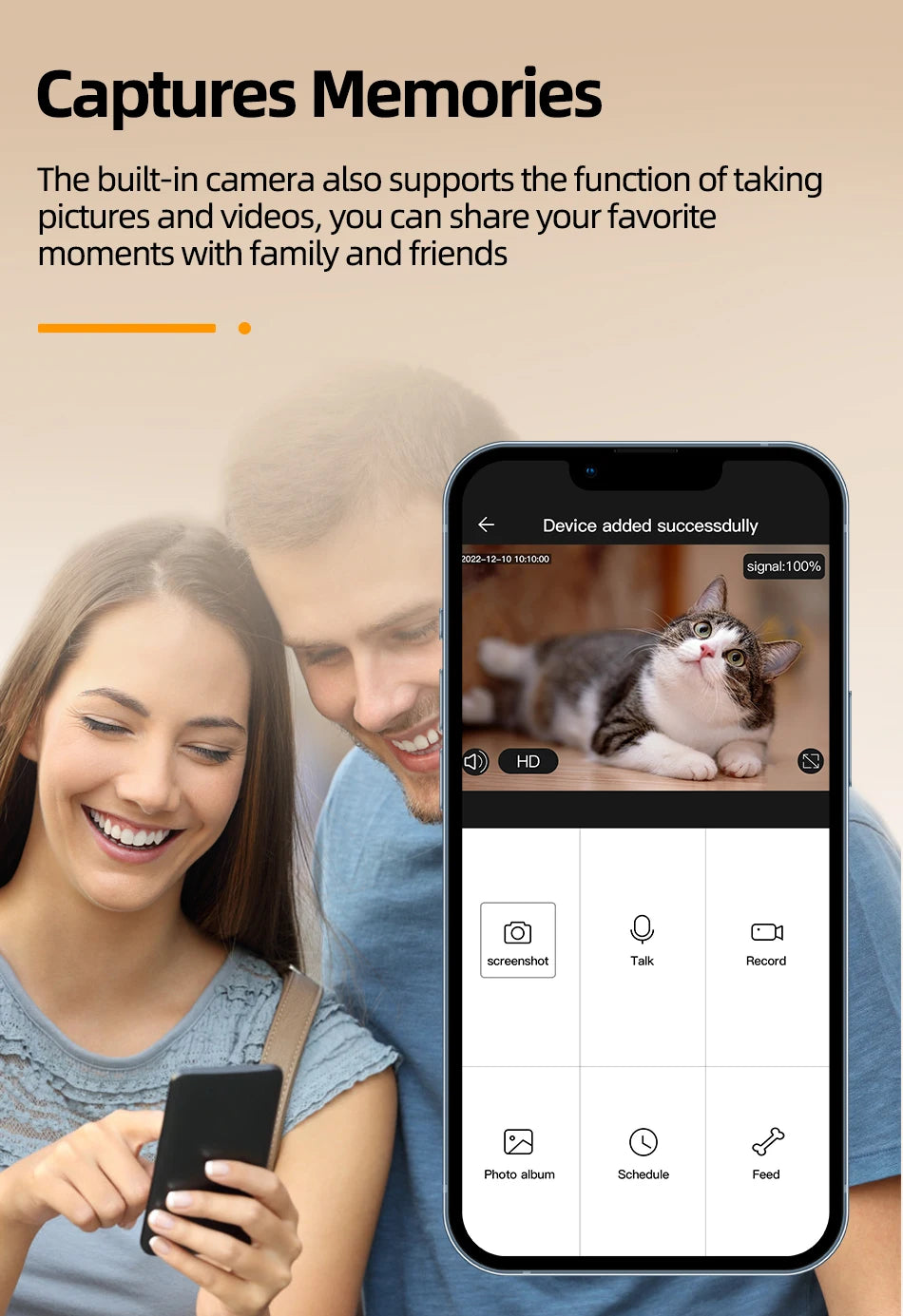 ROJECO Smart Pet Feeder – See, Talk & Feed Your Pets Remotely