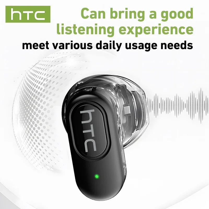 HTC Mini TWS Earbuds – Bluetooth Wireless & Noise Reduction