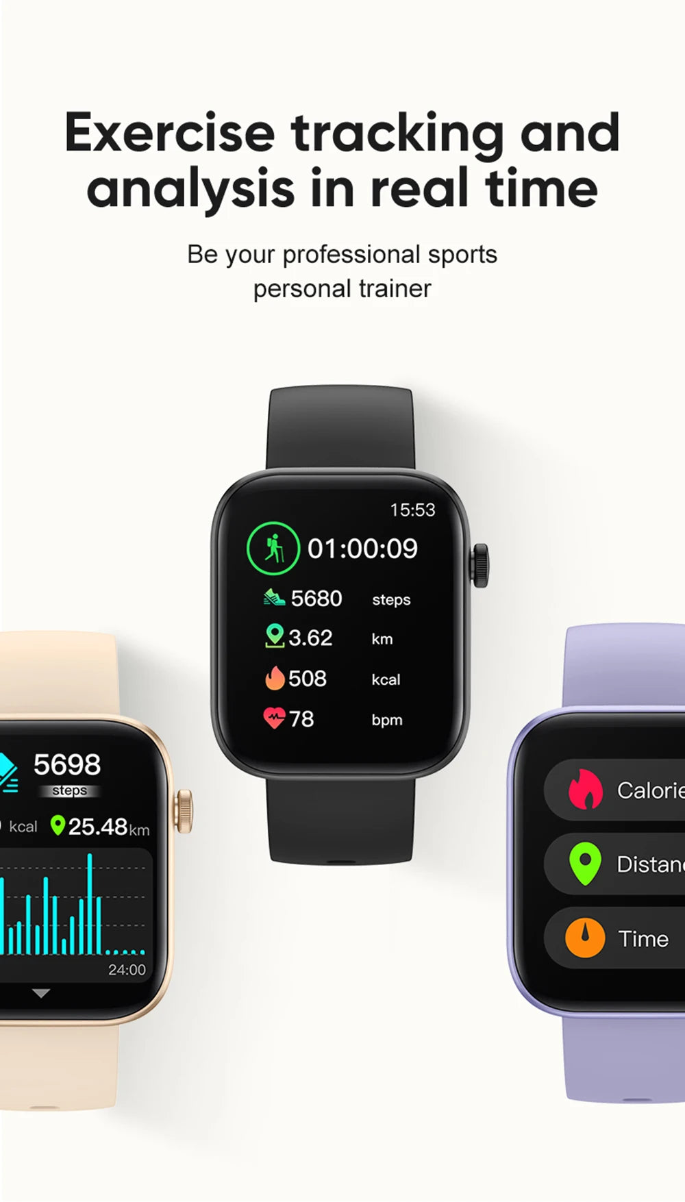 COLMI P71 Smartwatch touch screen 1.9 inch 4-5 days battery life