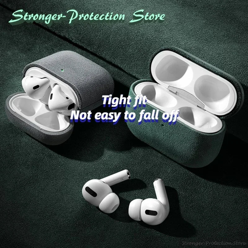 Luxury Suede AirPods Case – Elegant & Protective Design