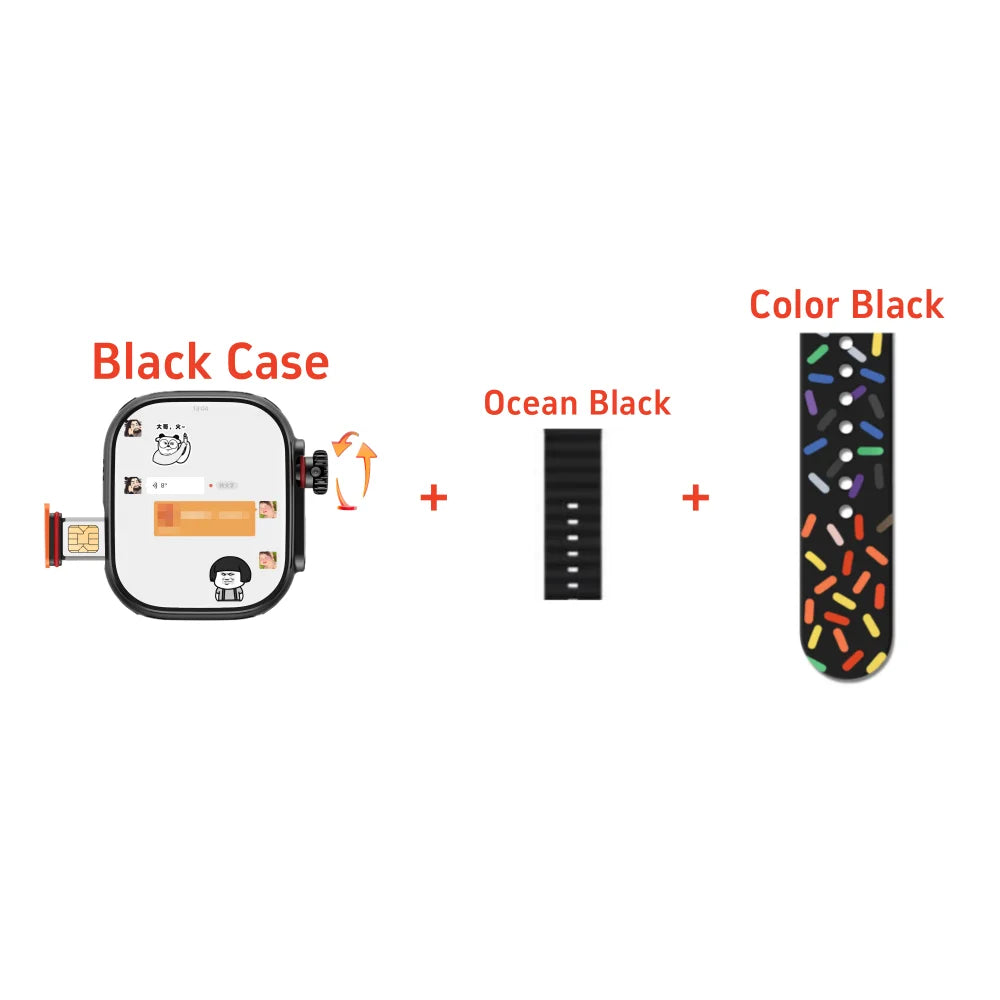 Smartwatch S9 Ultra 4G LTE Android9.0 Watch 2.2 inch build in camera - GPS WIFI SIM