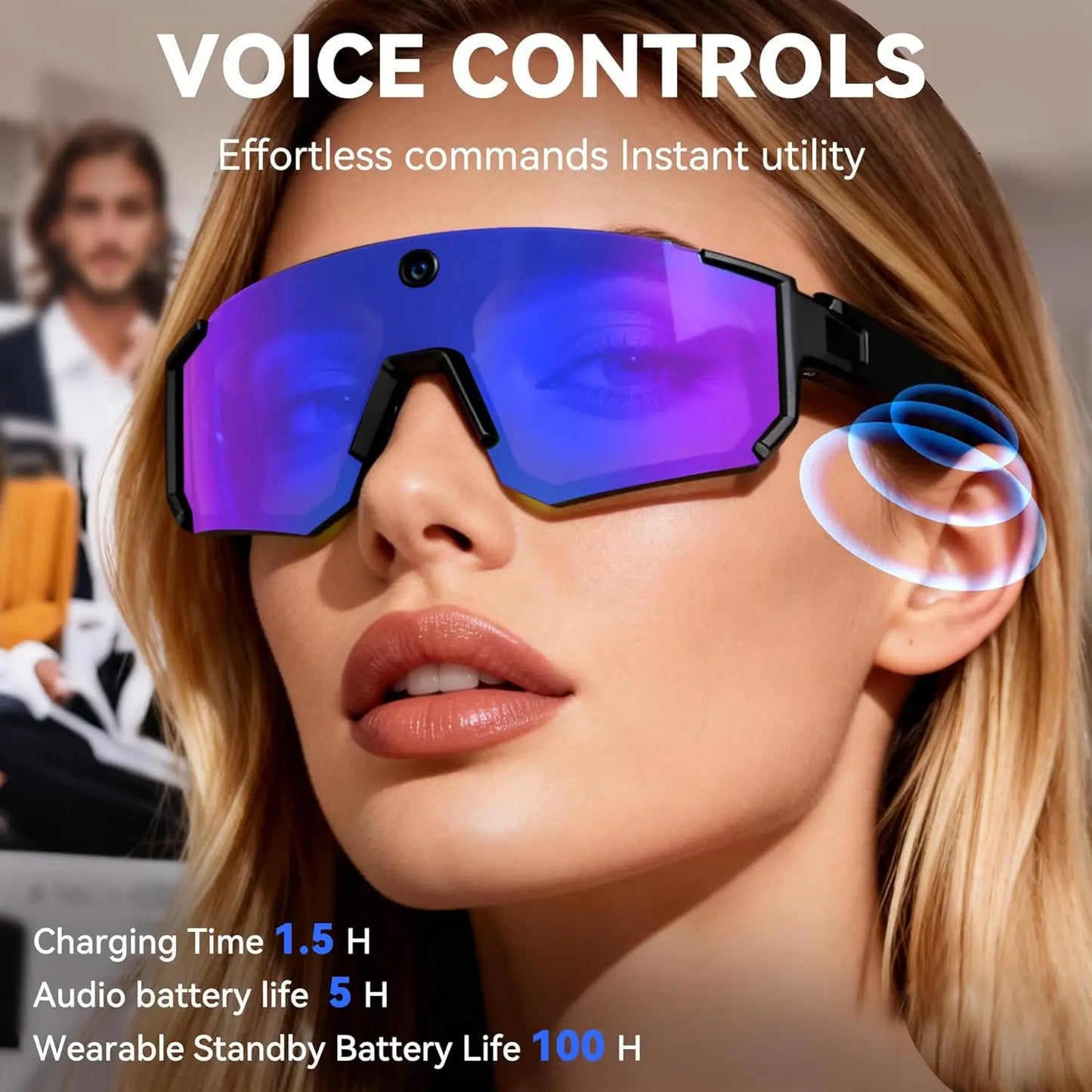 POV Smart Glasses – Capture Life Hands-Free (1080P)